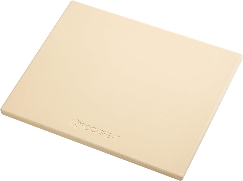ROCKSHEAT حجر البيتزا، صينية بيتزا من الكورديريت للفرن والشواية والشواء، حجر خبز كبير مستطيل 15" × 12"، مقاوم للصدمات الحرارية، حجر طهي متين - Image 1